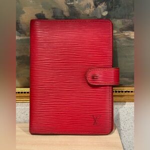 Louis Vuitton red epi agenda❤️